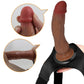 PRETTY LOVE - KYTON UNIVERSAL HARNESS SLIP CON DILDO SQUIRTING 19 CM MULATO