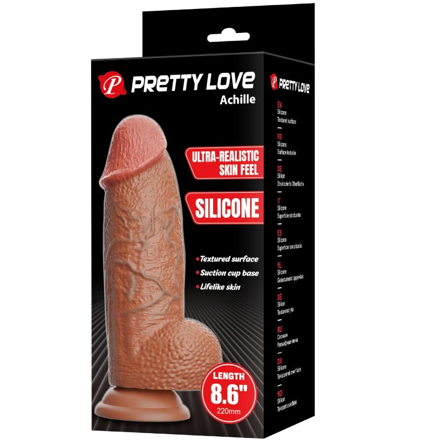 PRETTY LOVE - ACHILLE DILDO ULTRA REALISTICO 22 CM