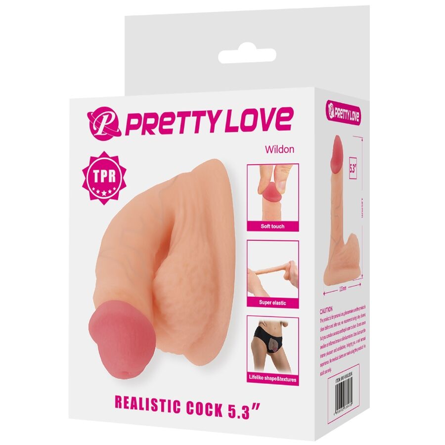PRETTY LOVE - WILDON DILDO ULTRA REALISTICO ED ELASTICO 10 CM NATURALE