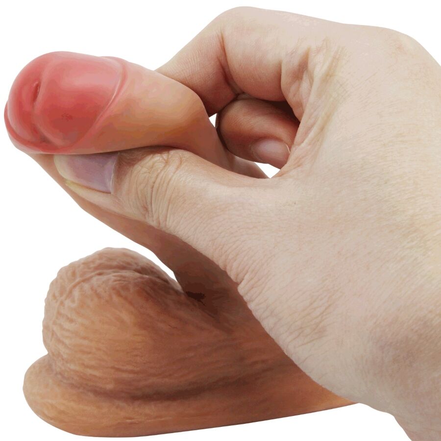 PRETTY LOVE - WARNELL DILDO ULTRA REALISTICO ED ELASTICO 9,5 CM MULATO
