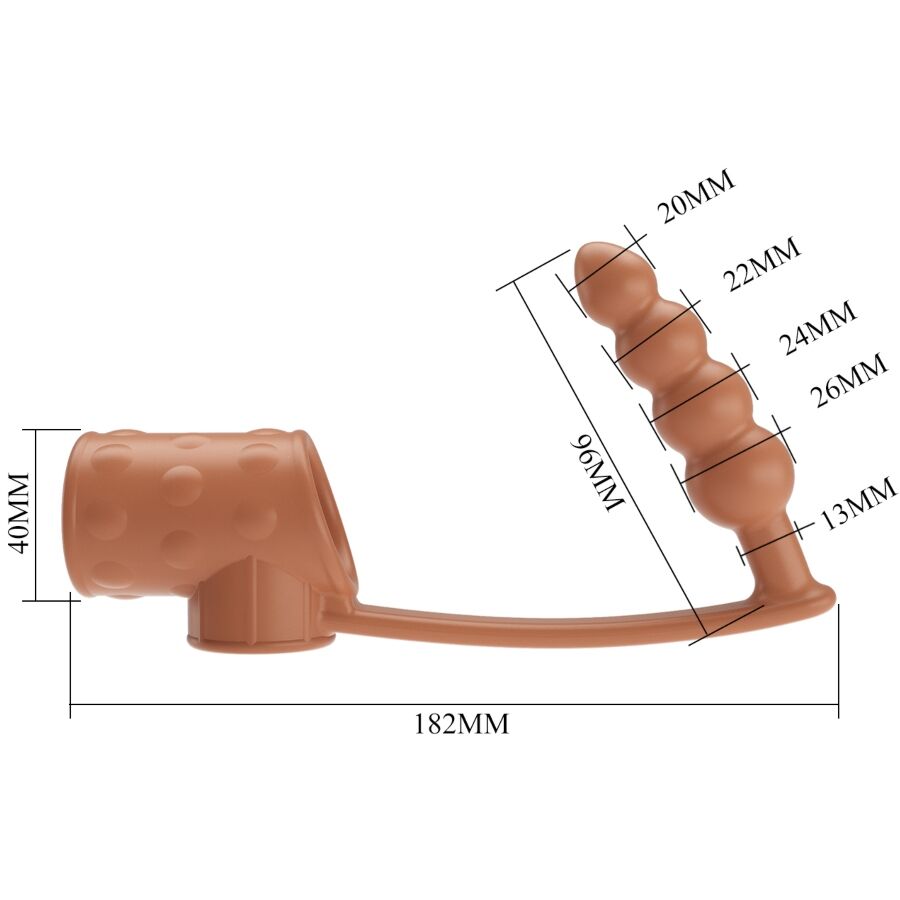 PRETTY LOVE - GUAINA PER PENE CON TAPPO ANALE NATURALE