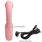 PRETTY LOVE - ERYNNYES VIBRATORE PUNTO G + STIMOLATORE CLITORIDEO 10 VIBRAZIONI ROSA