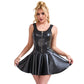SUBBLIME - 957667 ABITO IN PELLE CON ZIP CUORE NERO S/M