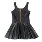 SUBBLIME - 957667 ABITO IN PELLE CON ZIP CUORE NERO S/M