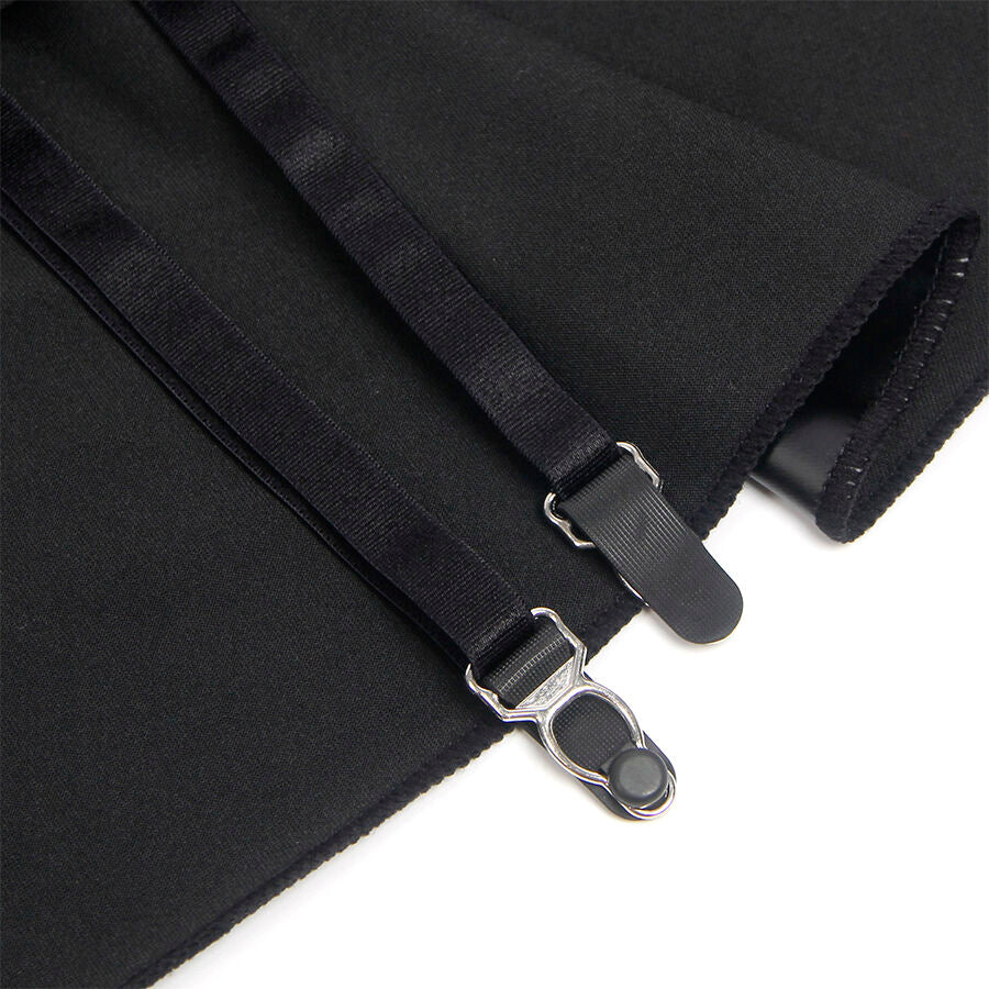 SUBBLIME - 957704 ABITO IN PELLE CON CERNIERA IN PIZZO NERO S/M
