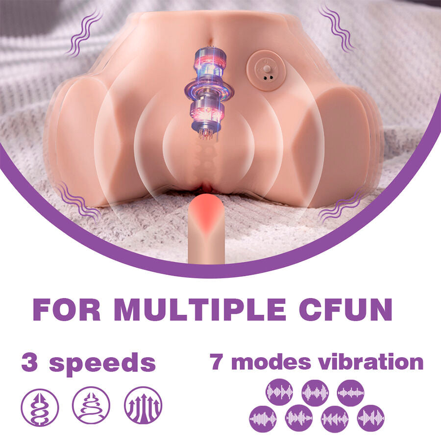 XISE - FENNIE SHAKING MASTURBATORE MULTIPOSIZIONE REALISTICO PER VAGINA E ANO CON VIBRAZIONE