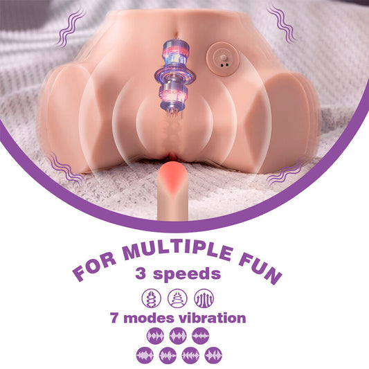 XISE - FENNIE SHAKING MASTURBATORE MULTIPOSIZIONE REALISTICO PER VAGINA E ANO CON VIBRAZIONE