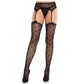 LEG AVENUE - CALZE A CUORE CON GIARRETTIERE NERE