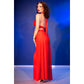 CHILIROSE - CR 4857 SET TOP E PANTALONI ROSSI TAGLIA XL