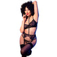CHILIROSE - COMPLETO LINGERIE NERO CR 4852 TAGLIA S