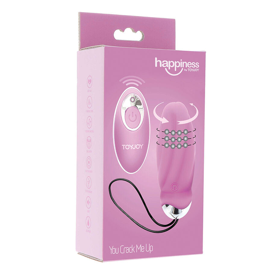 TOYJOY - VIBRATORE ROSA CON TELECOMANDO PER LA FELICITÀ CHE MI FAI CREPUSCOLARE