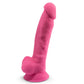 SILEXD - MODELLO 1 PENE REALISTICO SILICONE PREMIUM SILEXPAN ROSA FLUORESCENTE 17,5 CM