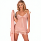 LIVCO CORSETTI FASHION - HYEONA 1710 BABYDOLL + PERIZOMA ROSA L
