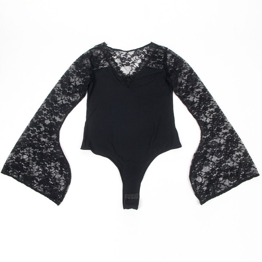 SUBBLIME - TEDDY ORECCHINO CON MOTIVO FLOREALE S / M