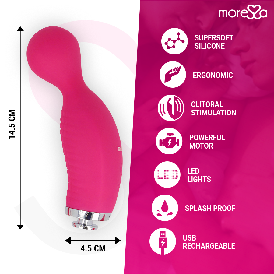 MORESSA - KIRK DUO ONDE STIMOLANTI + MASSAGGIATORE MULTIFUNZIONE IN SILICONE PREMIUM RICARICABILE