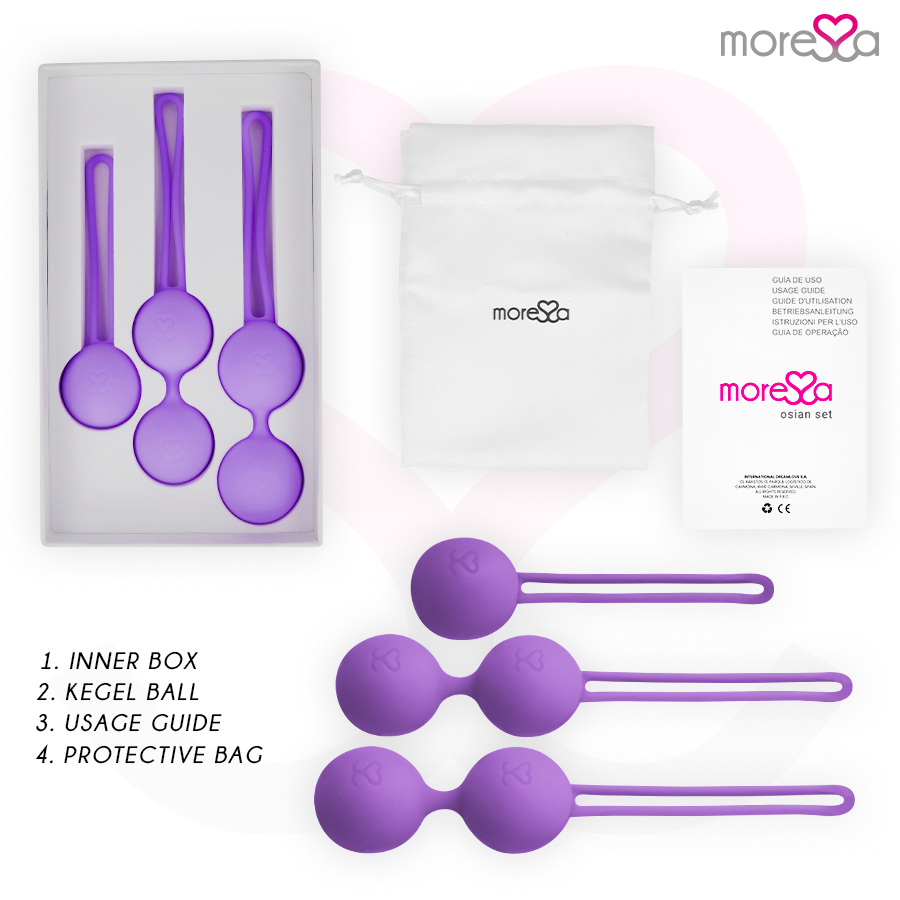 MORESSA - OSIAN SET PREMIUM IN SILICONE LILLA
