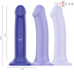 INTENSE - VIBRATORE VICTORIA CON VENTOSA 10 VIBRAZIONI BLU SCURO TELECOMANDO