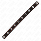 KINK - ANELLO PER PENE IN PELLE CON CHIUSURA A PRESSIONE FODERA ROSSA 21 X 1,5 CM