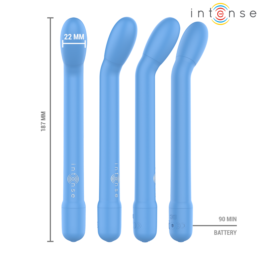 INTENSE - STIMOLATORE PUNTO G BLU