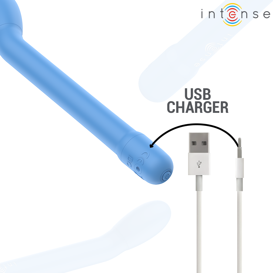 INTENSE - STIMOLATORE PUNTO G BLU