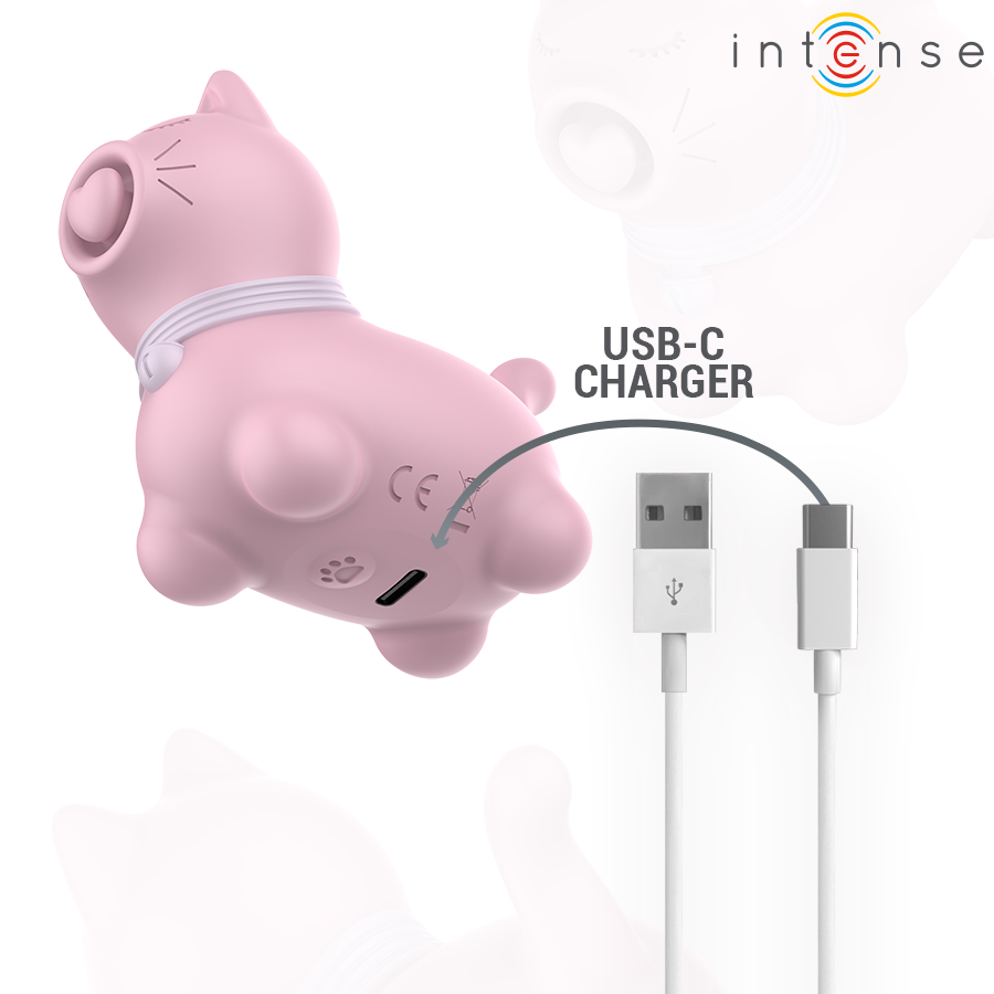 INTENSE - STIMOLATORE CLITORIDEO PER CUCCIOLI ROSA