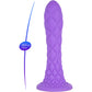 SILEXD - DILDO DA SOGNO FANTASY SILICONE LIQUIDO TERMOREATTIVO VIOLA 18,5 CM