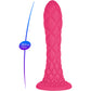 SILEXD - DILDO DA SOGNO FANTASY SILICONE LIQUIDO TERMOREATTIVO FUCSIA 18,5 CM