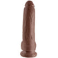 KING COCK - 9 DILDO MARRONE CON SFERE 22.9 CM