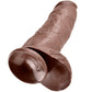 KING COCK - 12 DILDO MARRONE CON SFERE 30.48 CM