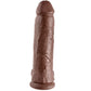 KING COCK - 12 DILDO MARRONE CON SFERE 30.48 CM
