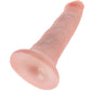 KING COCK - DILDO CON SFERE 14 CM - CARNE