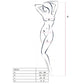 PASSION - WOMAN BS014 BODYSTOCKING BIANCO TAGLIA UNICA