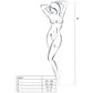 PASSION - WOMAN BS019 BODYSTOCKING NERO TAGLIA UNICA