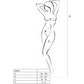PASSION - WOMAN BS020 BODYSTOCKING BIANCO TAGLIA UNICA