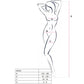 PASSION - WOMAN BS024 BODYSTOCKING BIANCO TAGLIA UNICA