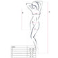 PASSION - WOMAN BS025 BODYSTOCKING ABITO BIANCO STILE TAGLIA UNICA