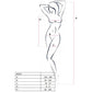 PASSION - WOMAN BS027 BODYSTOCKING ABITO ROSSO STILE TAGLIA UNICA