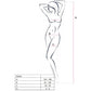 PASSION -DONNA BS034 BODYSTOCKING NERO TAGLIA UNICA