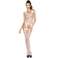 PASSION - WOMAN BS038 BODYSTOCKING BIANCO TAGLIA UNICA