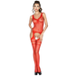 PASSION - WOMAN BS038 BODYSTOCKING ROSSO TAGLIA UNICA