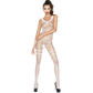 PASSION - WOMAN BS045 BODYSTOCKING BIANCO TAGLIA UNICA