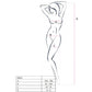 PASSION - DONNA BS031 BODYSTOCKING NERO TAGLIA UNICA