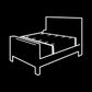 FETISH SUBMISSIVE - SET DI CRAVATTE DA LETTO CON FODERA IN NOPRENE