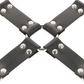 DARKNESS - MANETTE IN PELLE PER PIEDI E MANI NERE
