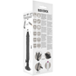 BASECOCK - VIBRATORE REALISTICO TELECOMANDO NERO 20 CM -O- 4 CM