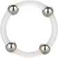 CALEXOTICS - ANELLO IN SILICONE CON PERLINE IN ACCIAIO L