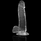 X RAY - CAZZO TRASPARENTE CON SFERE 20 CM -O- 4.5 CM