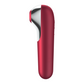SATISFYER - VIBRATORE E VENTOSA DUAL LOVE CON ARIA PULSATA ROSSO